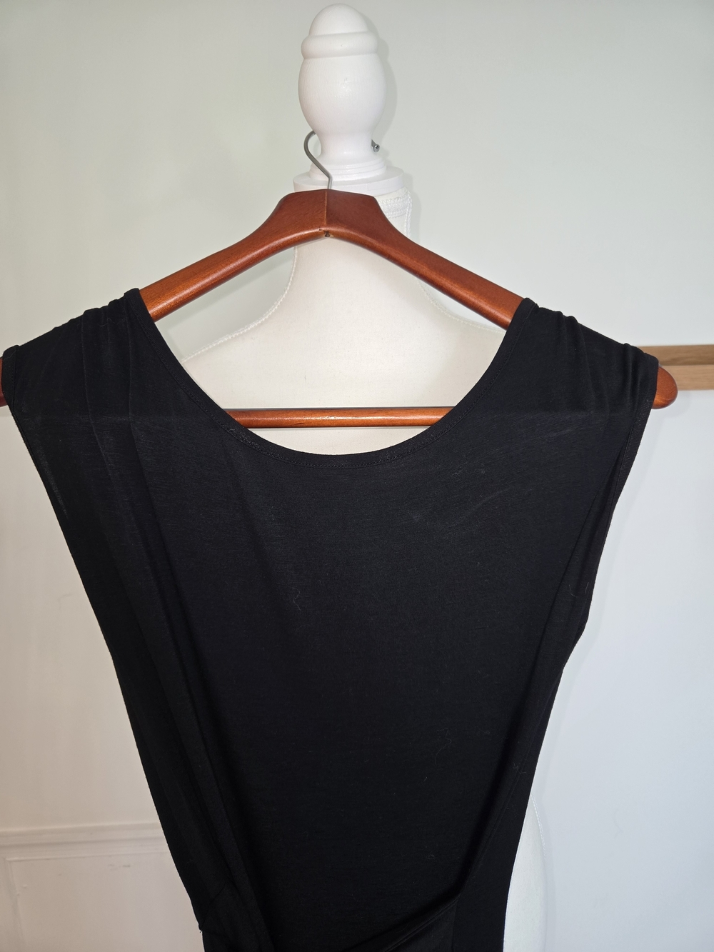 Boston Proper Black Dress with Side Knot Detail Women's Size Small - Picture 5 of 10